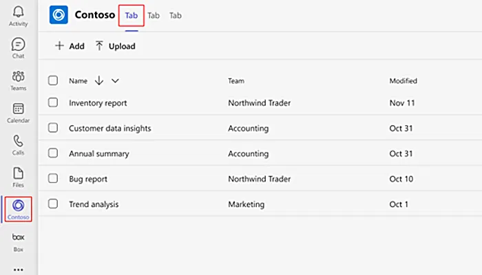 Microsoft Teams Custom Tabs