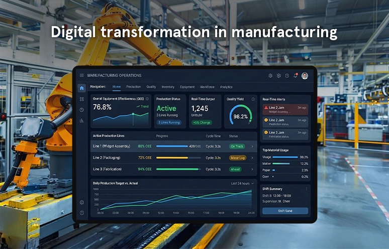 Digital transformation in manufacturing
