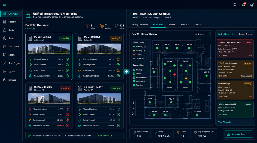 Unified infrastructure monitoring